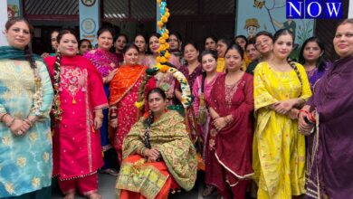 चैतन्य पब्लिक स्कूल में उत्साहपूर्वक मनाया गया तीज का त्योहार