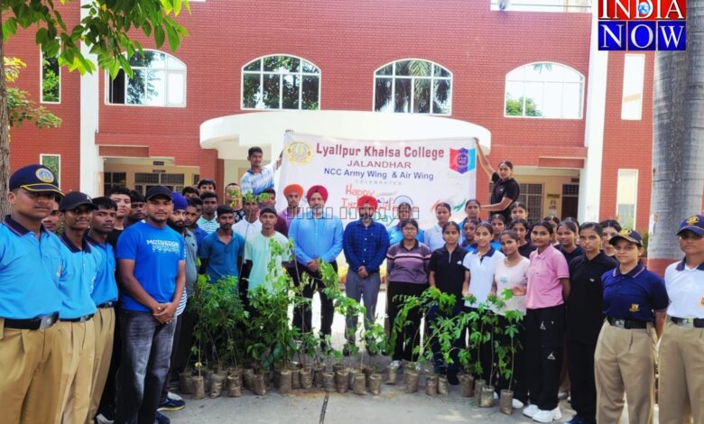 ਲਾਇਲਪੁਰ ਖ਼ਾਲਸਾ ਕਾਲਜ ਐੱਨ.ਸੀ.ਸੀ ਯੂਨਿਟ ਨੇ ਰੁੱਖ ਲਗਾਉਣ ਦੀ ਮੁਹਿੰਮ ਦਾ ਆਯੋਜਨ ਕੀਤਾ